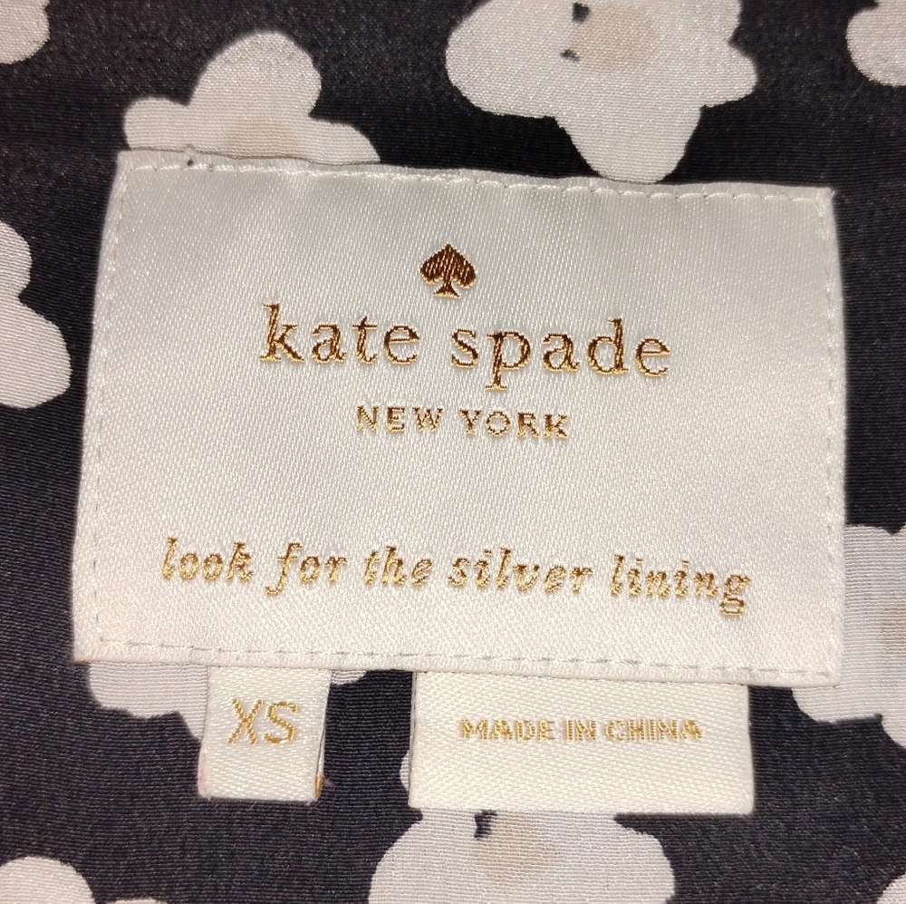 KATE SPADE FLORAL SILK DRESS - Picture 3 of 11